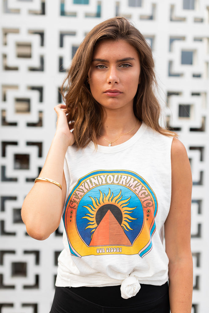 STAY IN YOUR MAGIC SLEEVLESS TEE
